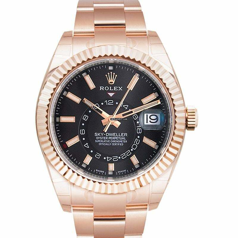 Rolex Sky-Dweller 326935 - Sky-Dweller Dark Rhodium Automatic Men's 18kt Everrose Gold Oyster Watch 326935DR </h1>