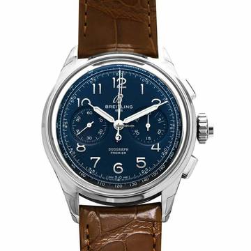  Breitling AB1510171C1P1 - Premier Manual-winding Blue Dial Stainless Steel Men's Watch </h1> 