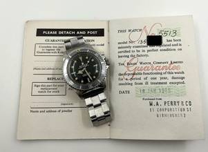 Thumbnail von Rolex Submariner (No Date) 1966 Gilt Dial Submariner 5513 Box and UK Papers.