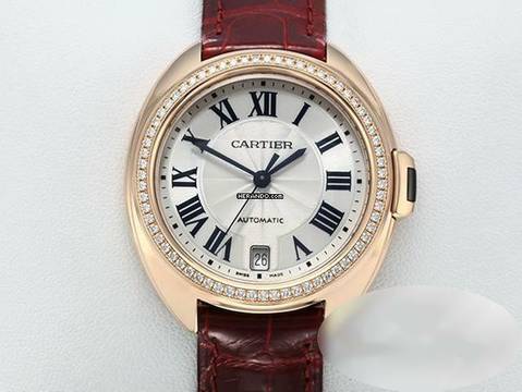  Cartier Clé de Cartier 35mm Rosegold 750 Diamanten 2015 Leder Damen 18kt Rose Gold </h1> 