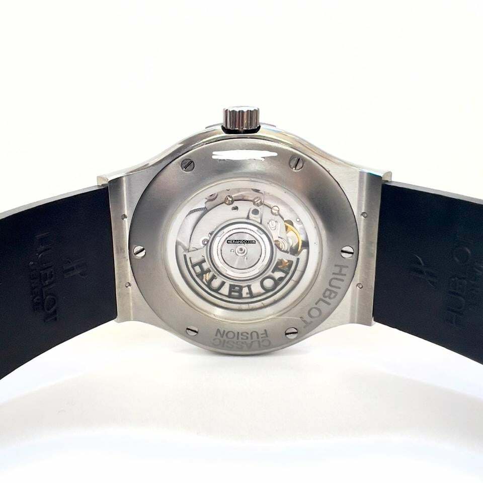 Thumbnail von Hublot Classic Fusion 45mm Automatic Titanium 3.36TCW Diamond Watch SKELETON Backcase </h1>