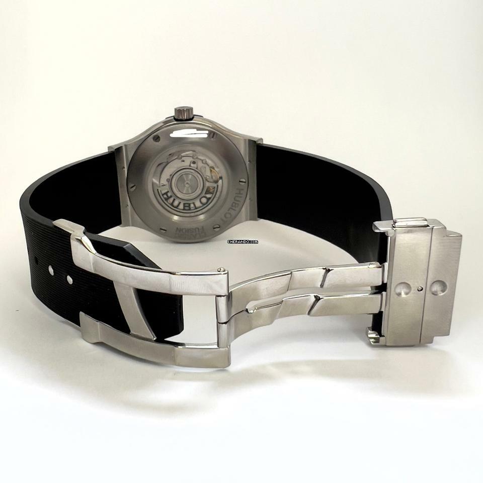 Thumbnail von Hublot Classic Fusion 45mm Automatic Titanium 3.36TCW Diamond Watch SKELETON Backcase </h1>