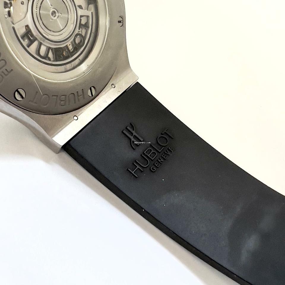 Thumbnail von Hublot Classic Fusion 45mm Automatic Titanium 3.36TCW Diamond Watch SKELETON Backcase </h1>