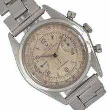Thumbnail von Rolex Chronograph 4500 Monoblocco Antimagnetic two-body case very rare 1945’s </h1>