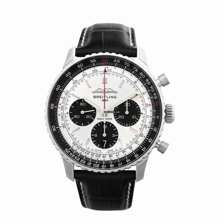  Breitling Navitimer AB0138241G1P1 - Navitimer Automatic Silver Dial Stainless Steel Men's Watch </h1> 
