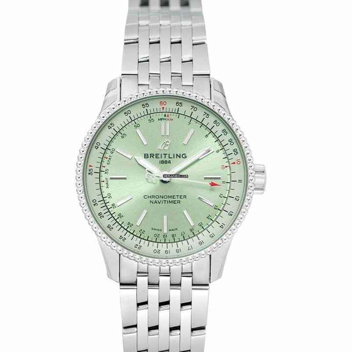  Breitling Navitimer A17395361L1A1 - Navitimer Automatic Green Dial Stainless Steel Ladies Watch </h1> 
