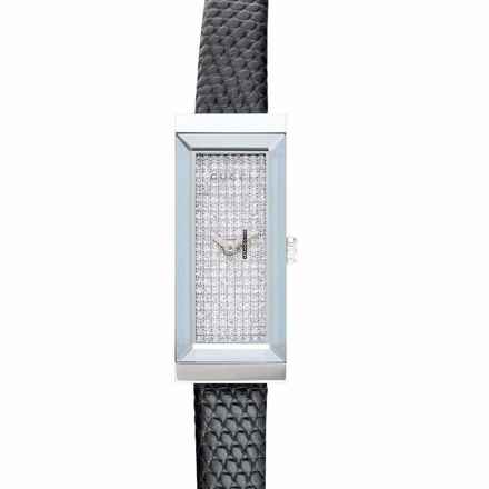  Gucci G-Frame YA127514 - G-Frame Quartz Grey Dial Stainless Steel Ladies Watch </h1> 