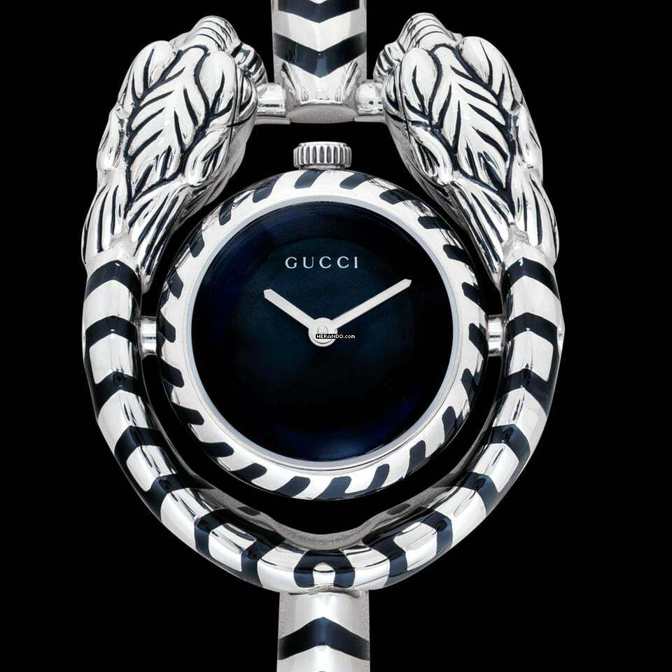 Thumbnail von Gucci YA149501 - Dionysus Quartz Black Dial Stainless Steel Ladies Watch </h1>