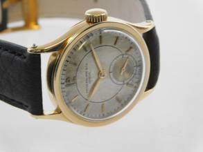 Thumbnail von Patek Philippe Calatrava 96 Sector Dial Vintage Handaufzug 28 mm. Rarität aus 18 Karat Gelbgold