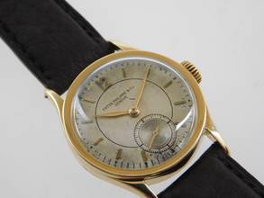 Thumbnail von Patek Philippe Calatrava 96 Sector Dial Vintage Handaufzug 28 mm. Rarität aus 18 Karat Gelbgold