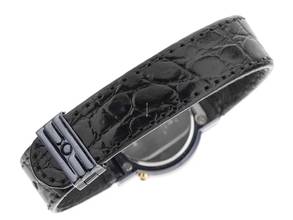 Thumbnail von Junghans Mega Funkuhr Stahl Gelbgold Quarz Armband Leder Klappschließe 29mm Ref.037/3300 Vintage Bj.1993 Box&Pap. Full Set