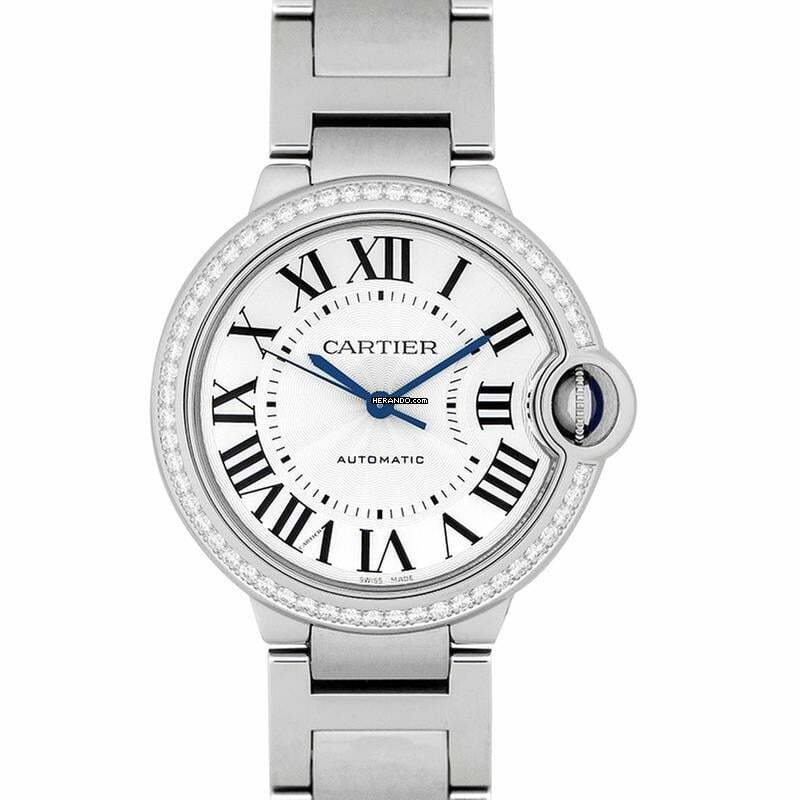 Cartier Ballon Bleu 36mm W4BB0017 - Ballon Bleu de Cartier 36 mm Automatic Silver Dial Stainless Steel Ladies Watch </h1>