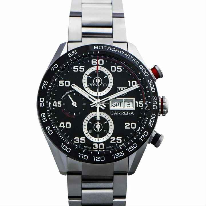  TAG Heuer Carrera CBN2A1AA.BA0643 - Carrera Automatic Black Dial Stainless Steel Men's Watch </h1> 