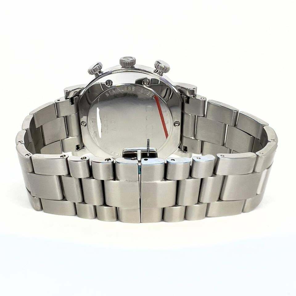 Thumbnail von Gucci G Chronograph Quartz 44mm Steel 3.65TCW Diamond Watch </h1>