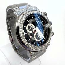 Thumbnail von Gucci G Chronograph Quartz 44mm Steel 3.65TCW Diamond Watch </h1>