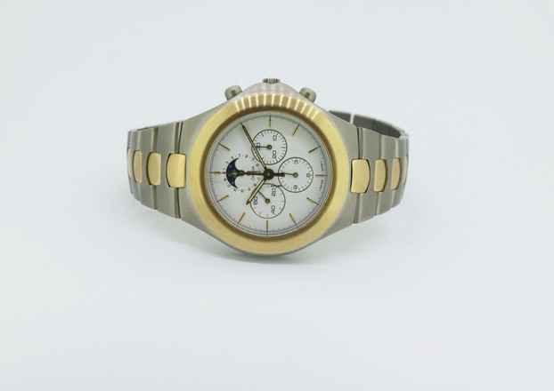  Omega Speedmaster Teutonic Mondphasen Chronograph Titan / 18Karat Gold TA 345.0810 