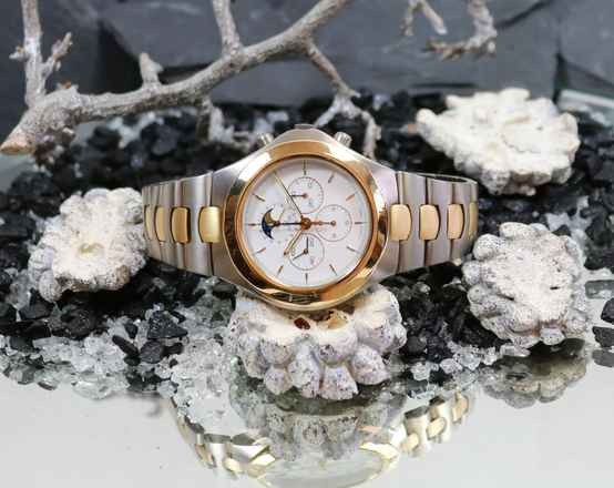  Omega Speedmaster Teutonic Mondphasen Chronograph Titan / 18Karat Gold TA 345.0810 