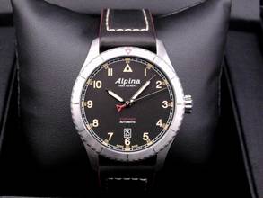 Thumbnail von Alpina Startimer Pilot Automatic BLACK 41 MM SCHWARZES ZIFFERBLATT MIT MATTEM FINISH </h1>