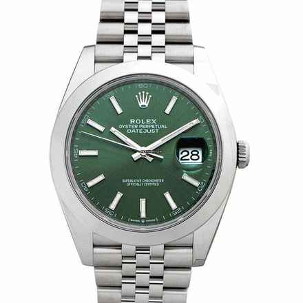  Rolex Datejust 41 126300-0020 - Datejust Automatic Green Dial Stainless Steel Men's Watch </h1> 