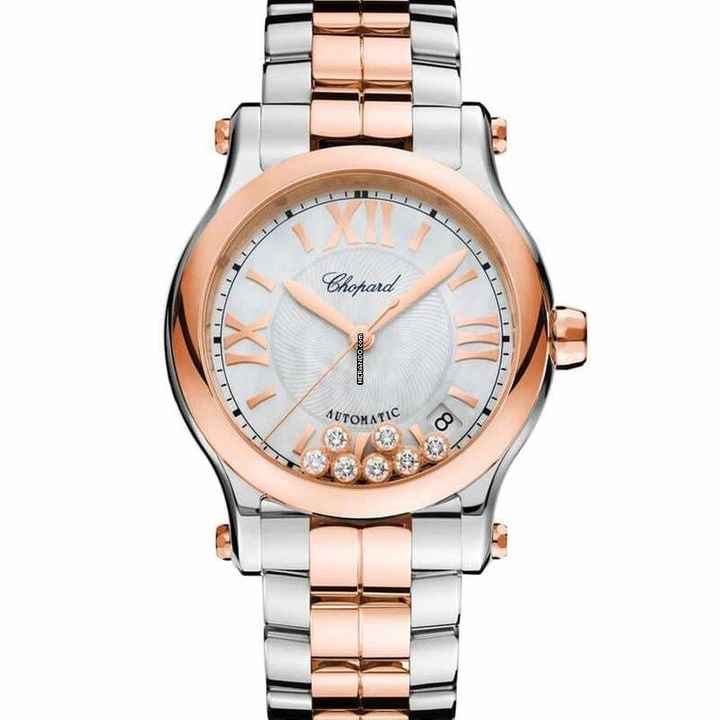  Chopard Happy Sport 278559-6009 - Happy Diamonds Automatic Mother of Pearl Dial Stainless Steel Unisex Watch </h1> 