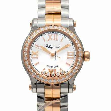  Chopard Happy Sport 278573-6021 - Happy Sport Automatic Mother of pearl Dial 18kt Rose Gold Ladies Watch </h1> 