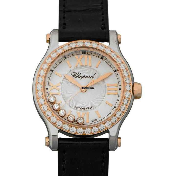  Chopard Happy Sport 278573-6003 - Happy Sport Automatic White Dial Stainless Steel Ladies Watch </h1> 