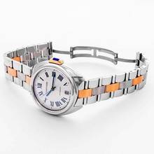 Thumbnail von Cartier Clé de Cartier W2CL0003 - Clé de Cartier 35.00 mm Automatic Silver Dial Stainless steel,Pink gold Ladies </h1>