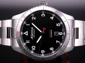 Thumbnail von Alpina Startimer Pilot Automatic EDELSTAHL SCHWARZES ZIFFERBLATT MIT MATTEM FINISH </h1>