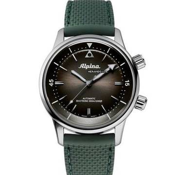  Alpina Seastrong DIVER 300 HERITAGE GREEN GRÜNES ZIFFERBLATT MIT SONNENSCHLIFF </h1> 