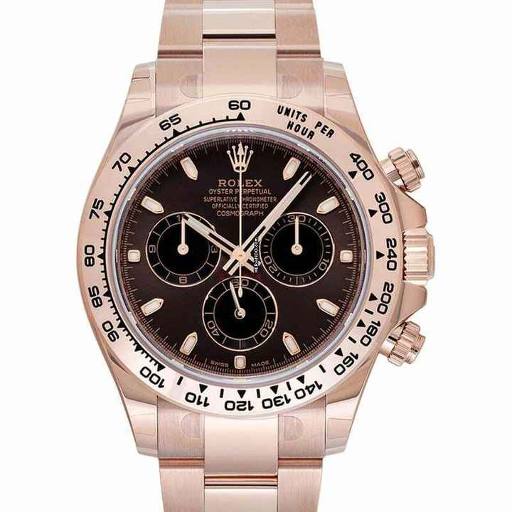  Rolex Daytona 116505 - Cosmograph Daytona Automatic Brown Dial 18 ct Everose Gold Men's Watch </h1> 
