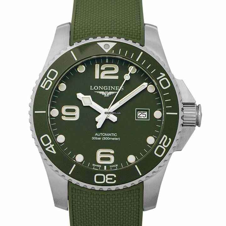  Longines HydroConquest L37824069 - HydroConquest Automatic Green Dial Stainless Steel Men's Watch </h1> 