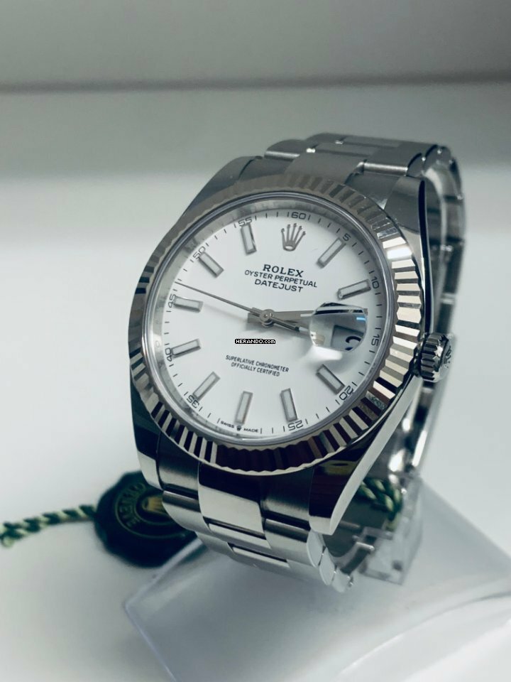  Rolex Datejust 41 WHITE DIAL - PERFECT - 08/2020 