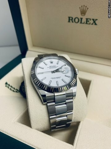 Thumbnail von Rolex Datejust 41 WHITE DIAL - PERFECT - 08/2020