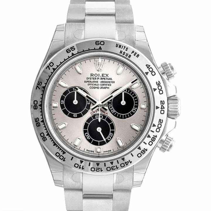 Rolex Daytona 116509 - Cosmograph Daytona 18ct White Gold Automatic Silver Dial Men's Watch </h1> 