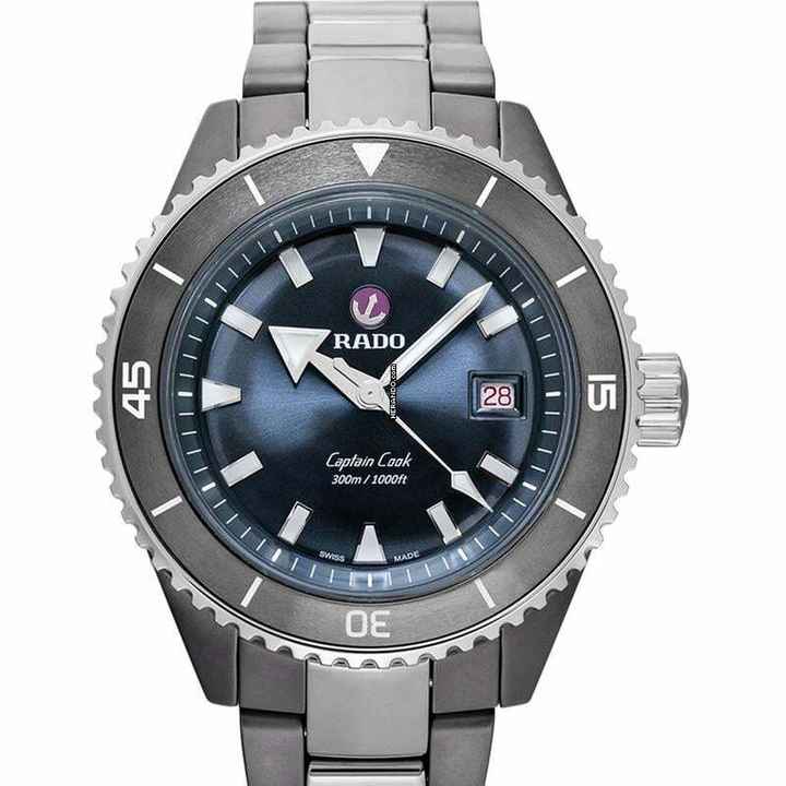  Rado HyperChrome Captain Cook R32144202 - Captain Cook Automatic Blue Dial Ceramic Men's Watch </h1> 
