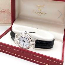 Thumbnail von Cartier VERMEIL COLISÈE 925 Silver 0.61TCW Diamond Watch </h1>