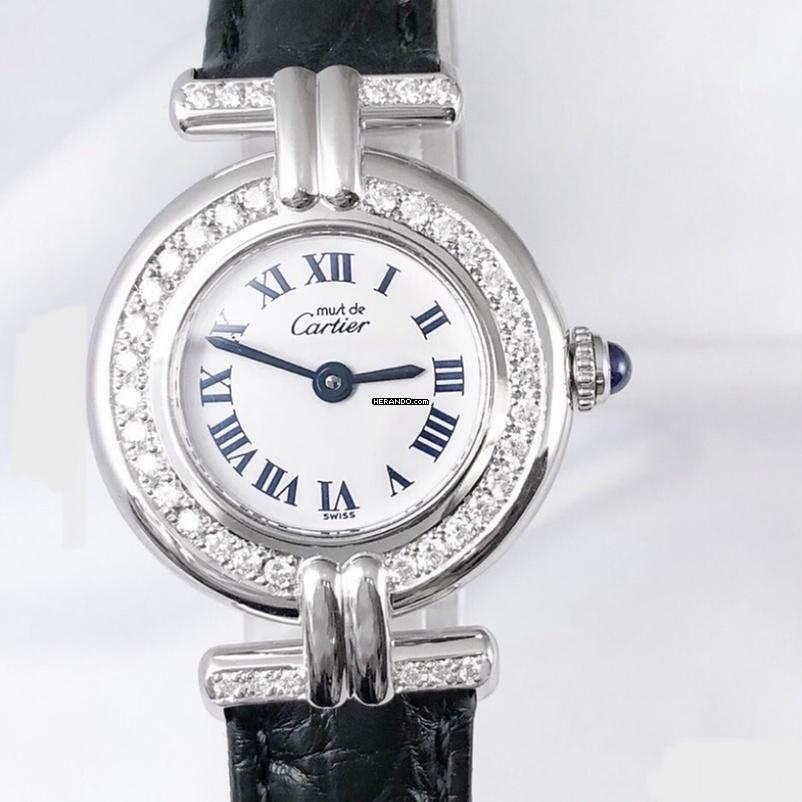 Cartier VERMEIL COLISÈE 925 Silver 0.61TCW Diamond Watch </h1>