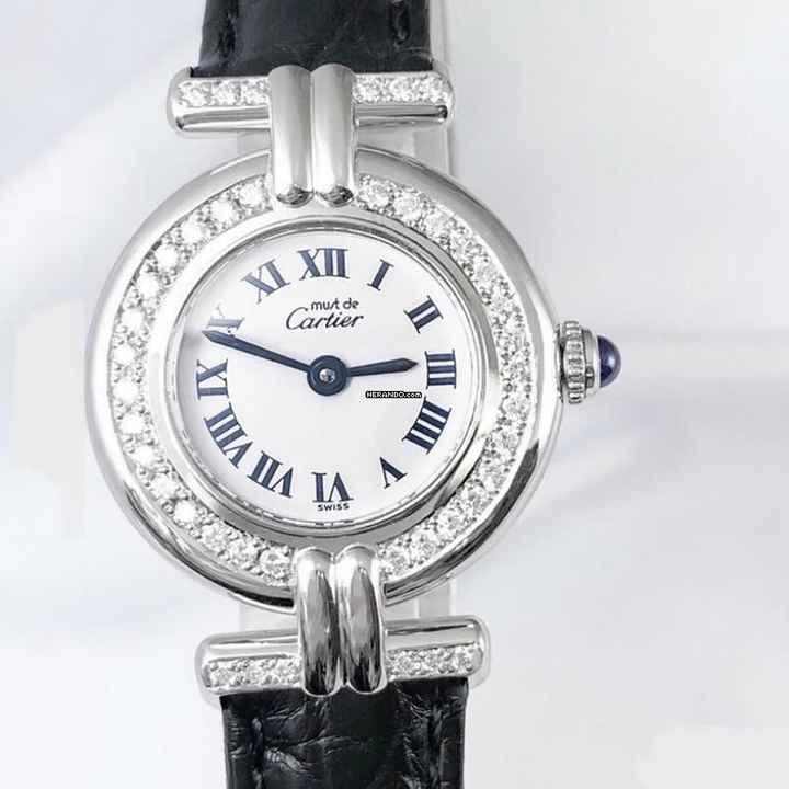  Cartier VERMEIL COLISÈE 925 Silver 0.61TCW Diamond Watch </h1> 