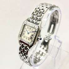 Thumbnail von Cartier Panthère 23mm Quartz Steel 0.32TCW DIAMOND Watch </h1>