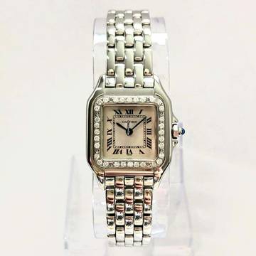  Cartier Panthère 23mm Quartz Steel 0.32TCW DIAMOND Watch </h1> 