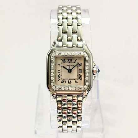  Cartier Panthère 23mm Quartz Steel 0.32TCW DIAMOND Watch </h1> 