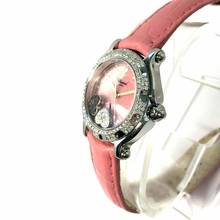 Thumbnail von Chopard Happy Sport 32mm Steel Floating Diamond & Red Rubies Hearts Diamond Watch </h1>