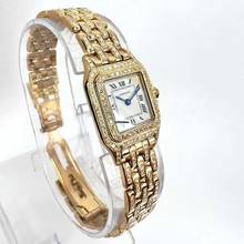 Thumbnail von Cartier Panthère 23mm 18K Yellow Gold 3.2TCW Diamond Watch </h1>
