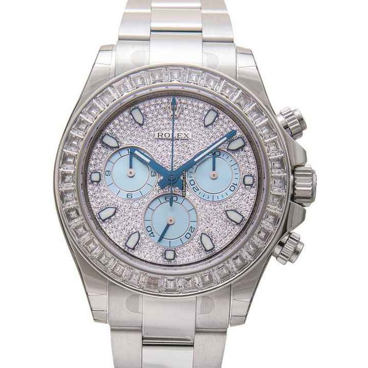 Rolex Daytona 116576TBR - Cosmograph Daytona Platinum Diamond Pave Dial Men's Watch </h1> 