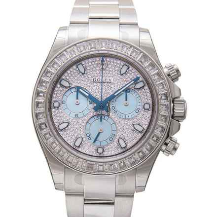 Rolex Daytona 116576TBR - Cosmograph Daytona Platinum Diamond Pave Dial Men's Watch </h1> 