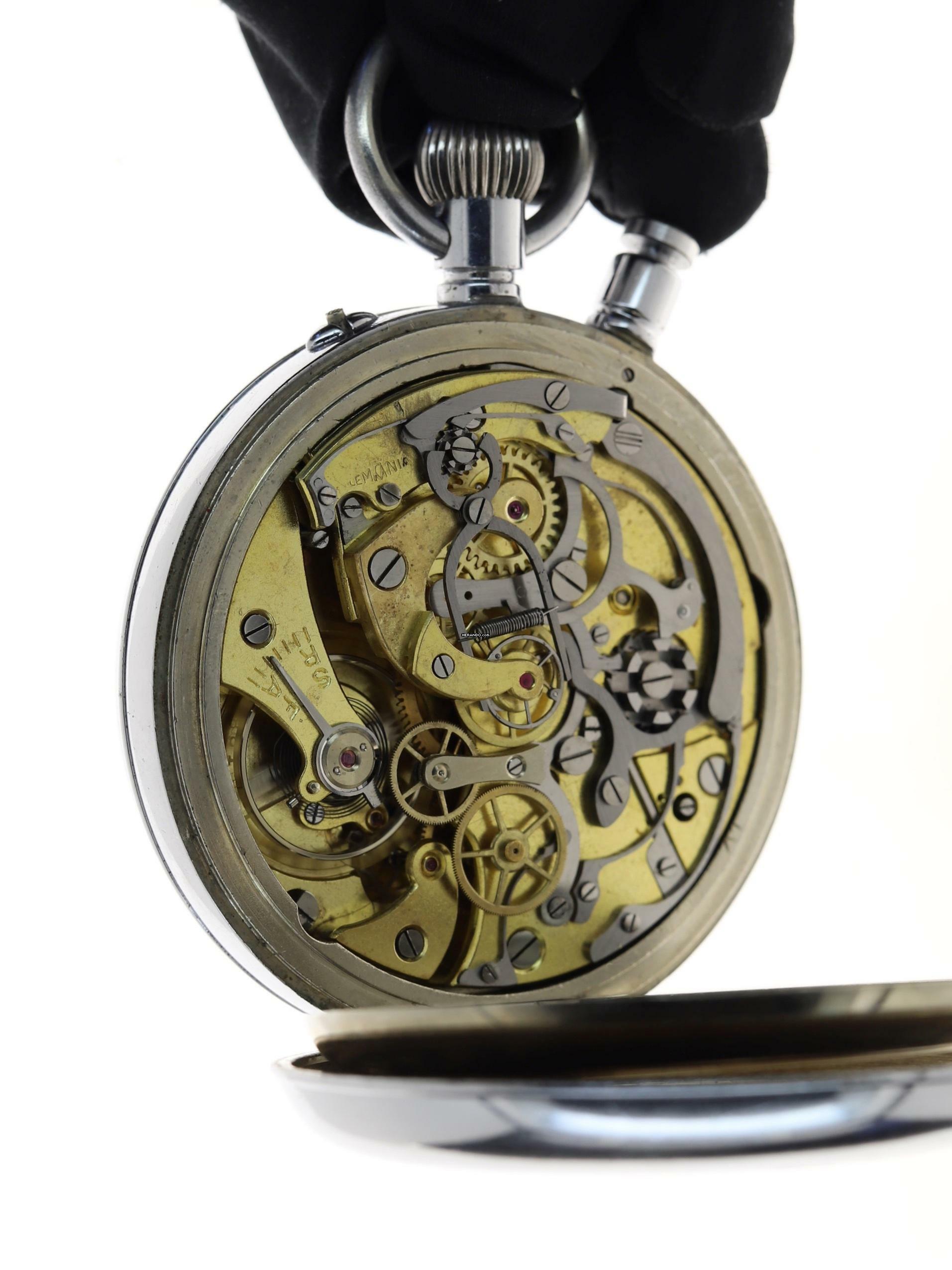 Thumbnail von Lemania Gents Pocket Watch Split Second Chronograph Rattrapante </h1>