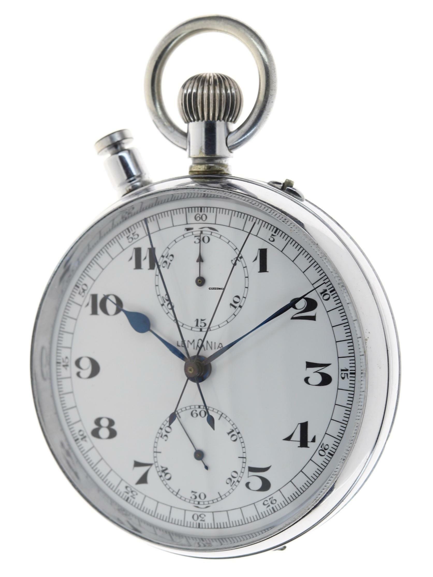 Thumbnail von Lemania Gents Pocket Watch Split Second Chronograph Rattrapante </h1>