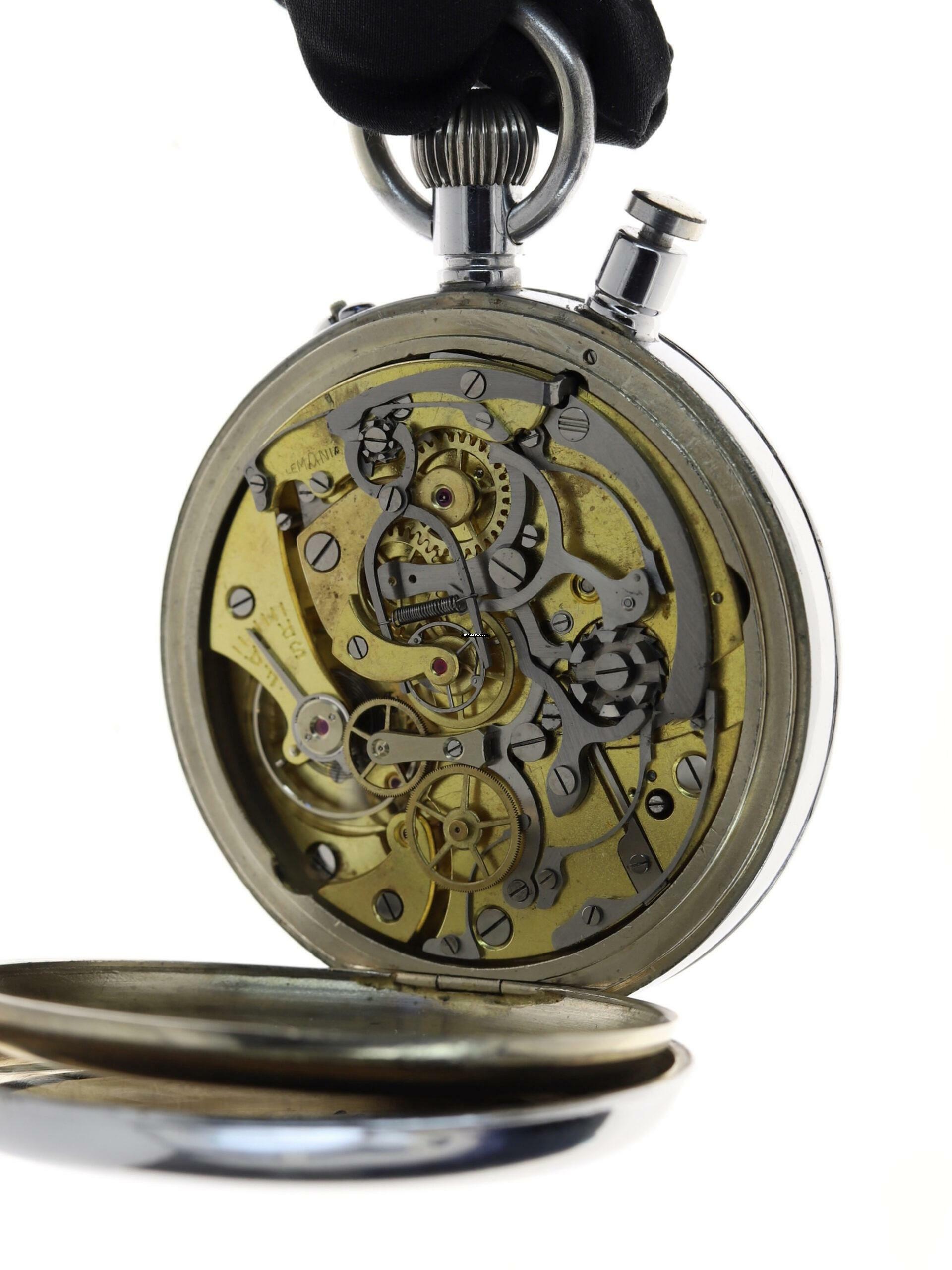 Thumbnail von Lemania Gents Pocket Watch Split Second Chronograph Rattrapante </h1>