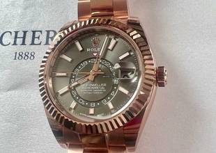 Thumbnail von Rolex Sky-Dweller 326935 Sky-Dweller Rose ZB Rhodium Stickers NEU LC 100 Juli 2022 Box + Papiere