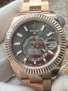  Rolex Sky-Dweller 326935 Sky-Dweller Rose ZB Rhodium Stickers NEU LC 100 Juli 2022 Box + Papiere  